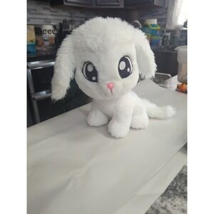 Blip Tic Tac Toy XOXO White Puppy Dog Plush Stuffed Animal Glitter Friend